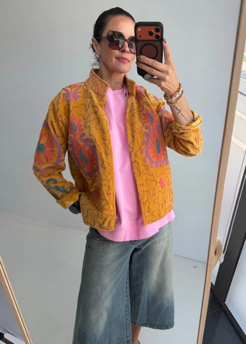 Welurowy Żakiet Boho Reversible Bloom NR.77