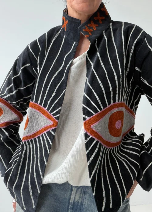 Welurowy Żakiet Boho Reversible Bloom NR.61