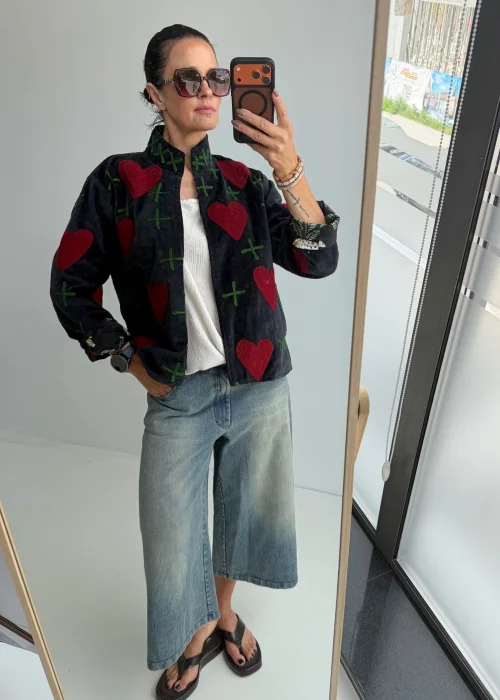 Welurowy Żakiet Boho Reversible Bloom NR. 89