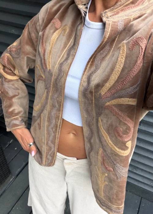 Welurowy Żakiet Boho Reversible Bloom NR.86