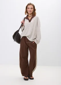 Spodnie Urban Lace Rebel Brązowe 