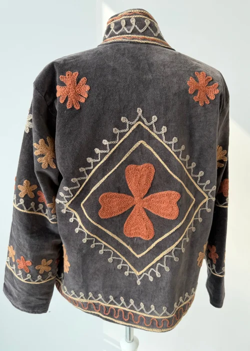 Welurowy Żakiet Boho Reversible Bloom NR.95