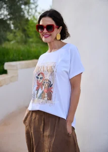 Bluzka Fashion Verona Bonnie Gold Biała 