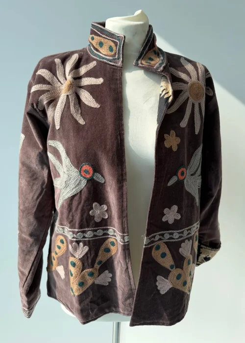 Welurowy Żakiet Boho Reversible Bloom NR. 121