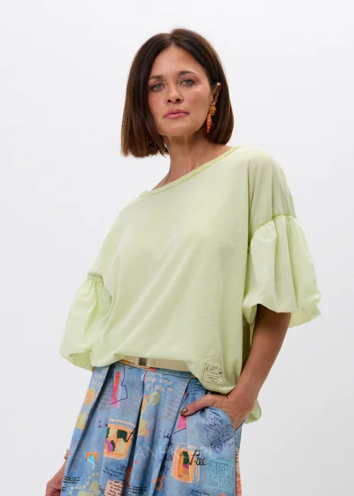 Bluzka Cotton New Limonkowa 