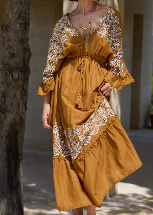 Sukienka Dolcena Camel 