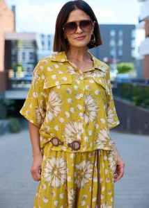 Koszula Daisy Dots Musztardowa 