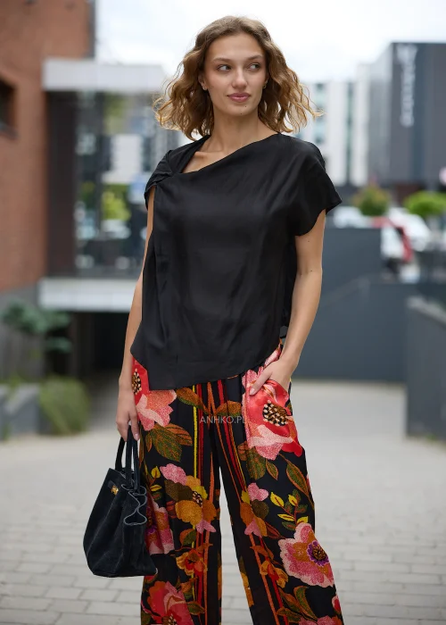 Bluzka Tie Flow Czarna 