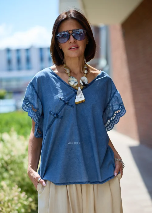 Bluzka Knot Drom Denim 