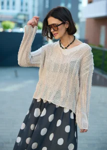 Sweter Lurevia Beżowy 