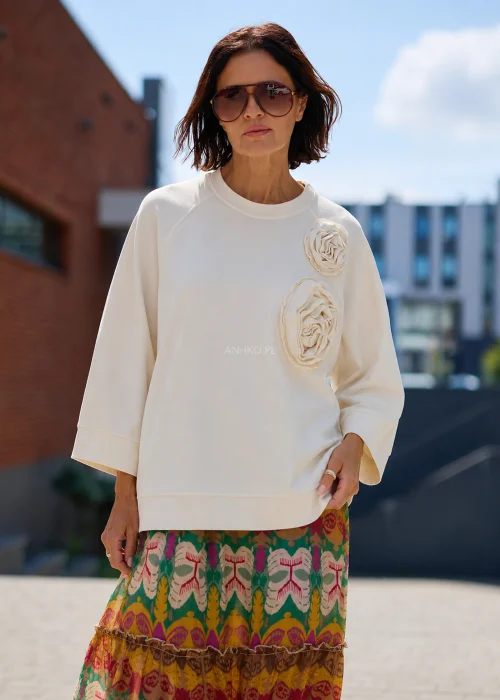 Bluza Flovero Kremowa