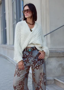 Sweter Al Paca Kremowy 