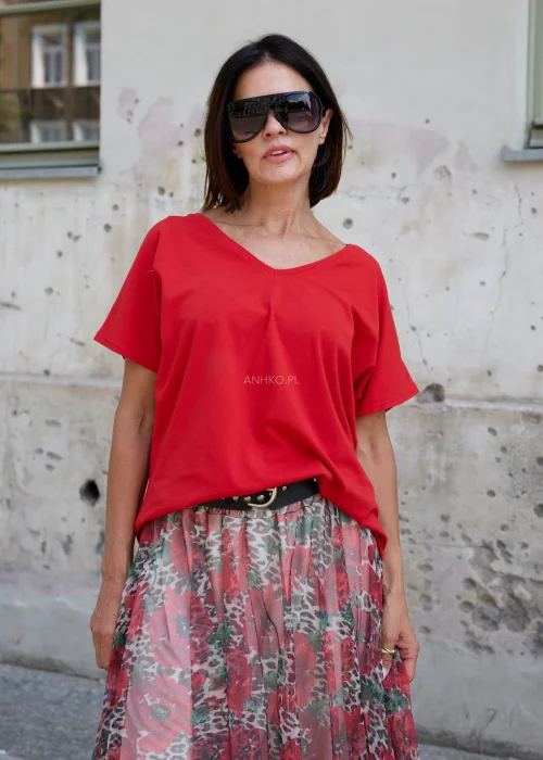 Bluzka Vel Ora Czerwona 