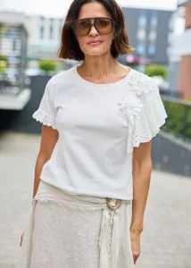 Bluzka Fleur Épure Biała 