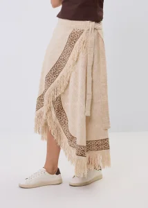 Spódnica Nomadic Boho Beżowo-Brązowa