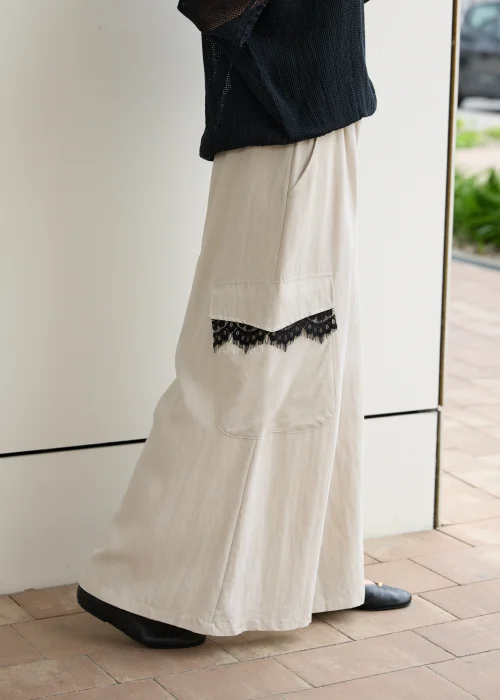 Spodnie Desert Lace Beżowe 