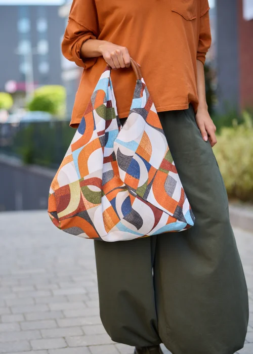 Torba Mitsy Modern Pomarańczowo-Biała