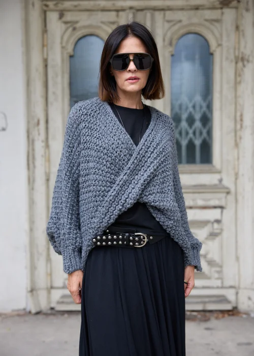 Sweter Al Paca Grafitowy