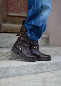 Buty Typu Biker Felma 3 Ciemnobrązowe