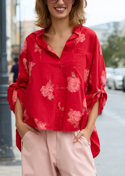 Koszula Roselle Drip Czerwona 