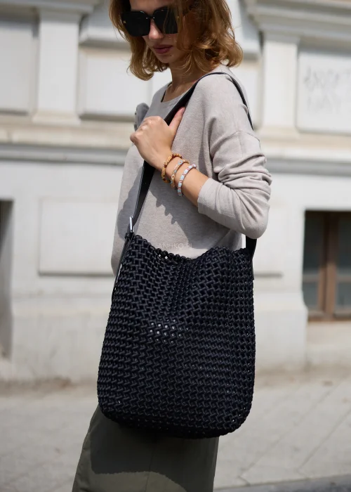 Torebka Braided Grandeur Czarna