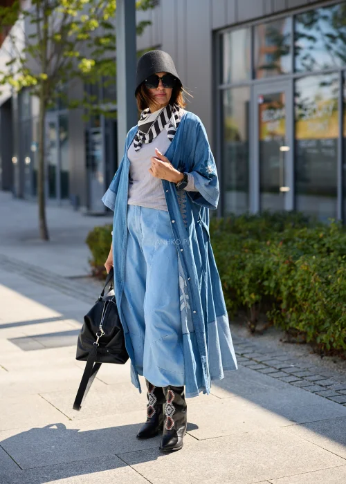Sukienka Jeansowe Embroidery Denim 