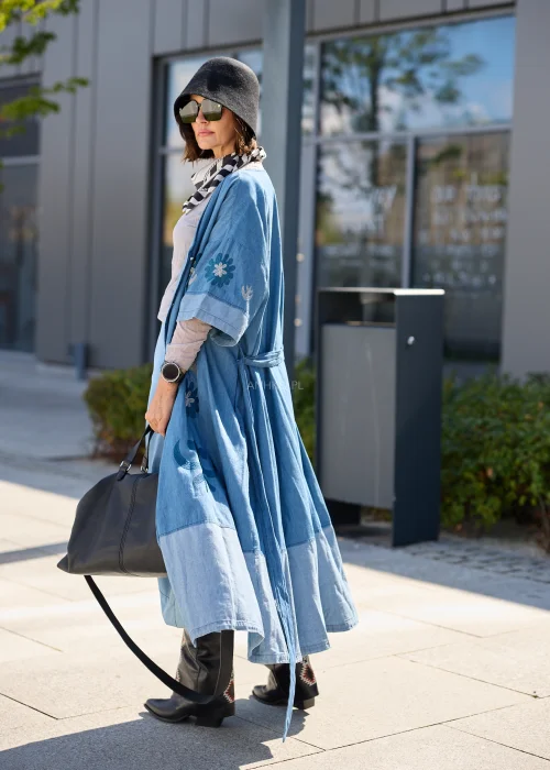 Sukienka Jeansowe Embroidery Denim 