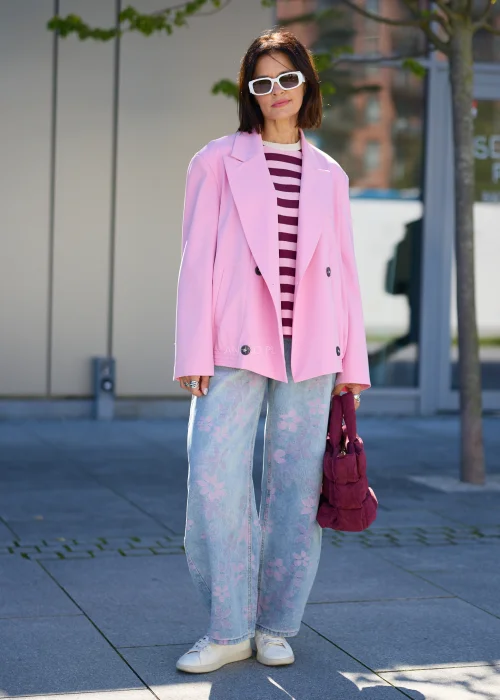 Jeansy Denim Fleur Różowe 