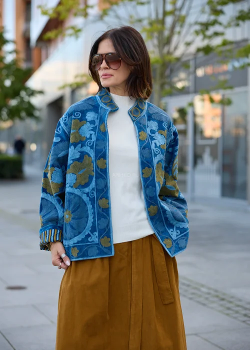 Welurowy Żakiet Boho Reversible Bloom NR.124
