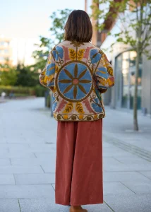 Welurowy Żakiet Boho Reversible Bloom NR.127