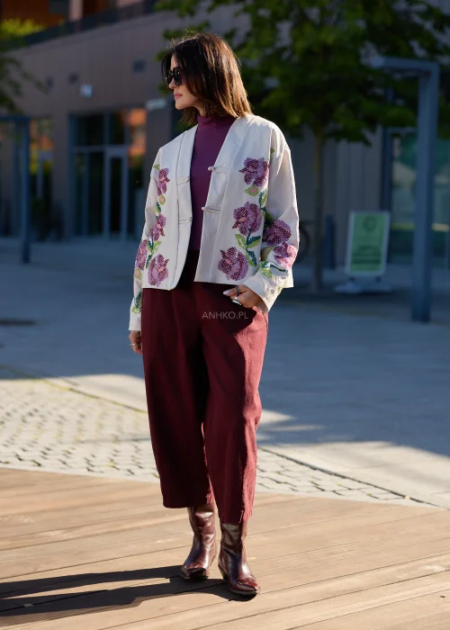 Kurtka Rosavienne Bloom Beżowa 