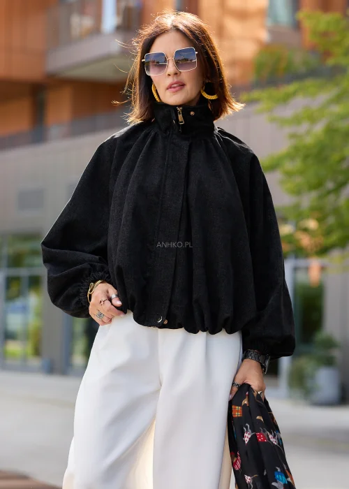 Kurtka Varelle Washed Czarna