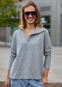 Bluzka Marione Snap Szara 