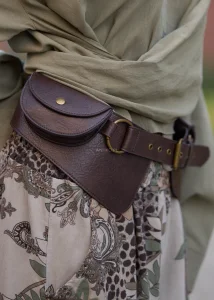 Pasek z Saszetkami Westwood Czekoladowy Brąz