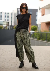 Spodnie Camo Drift Zielono-Czarne