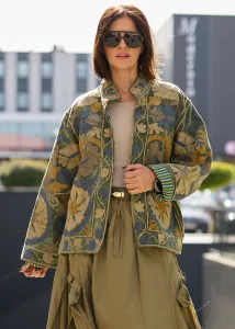 Welurowy Żakiet Boho Reversible Bloom NR.129