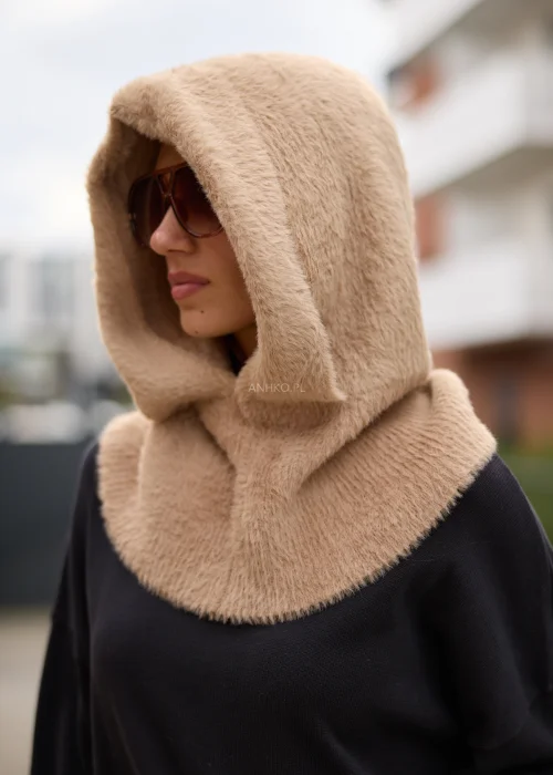Balaclava Kominiarka North Premium Beżowa