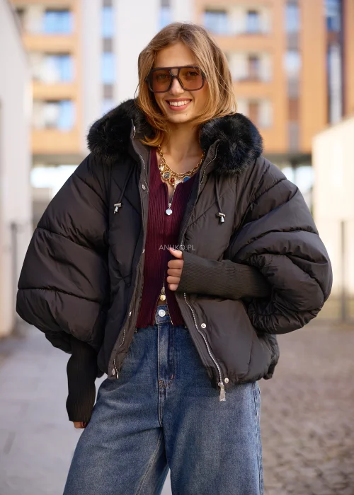 Kurtka Puffer Elvaris Duo Czarna