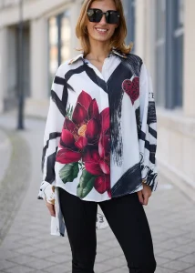 Koszula Lniana Artolla Lotus Off White
