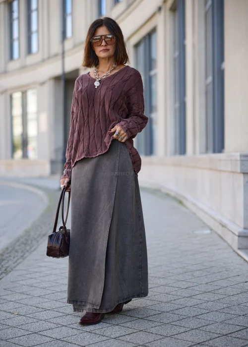 Spódnica Grey Wrap Szara
