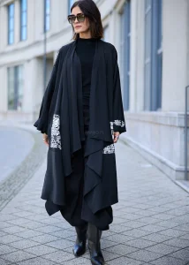 Kimono Script Flow Czarny 