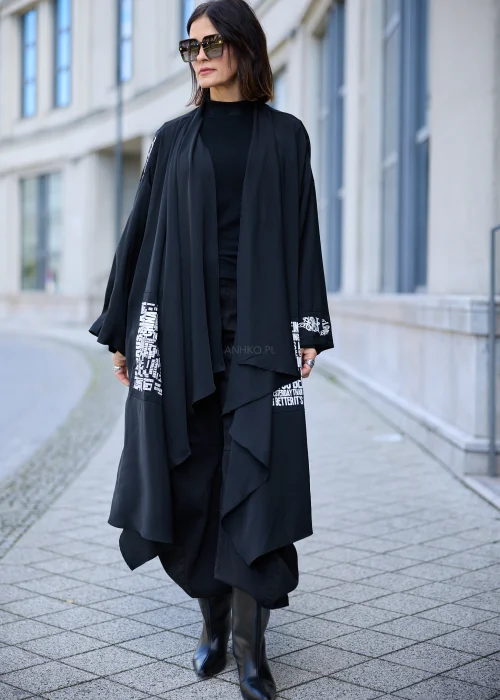 Kimono Script Flow Czarny 