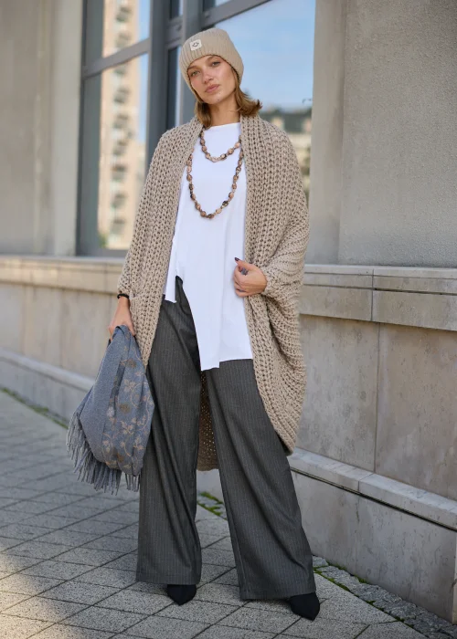 Kardigan Veylora Knit Taupe