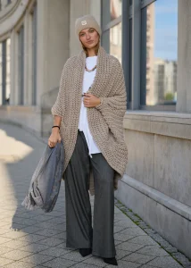 Kardigan Veylora Knit Taupe
