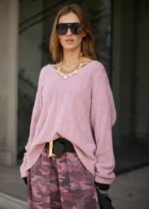 Sweter Alvara Cloud Pudrowo-Różowy 