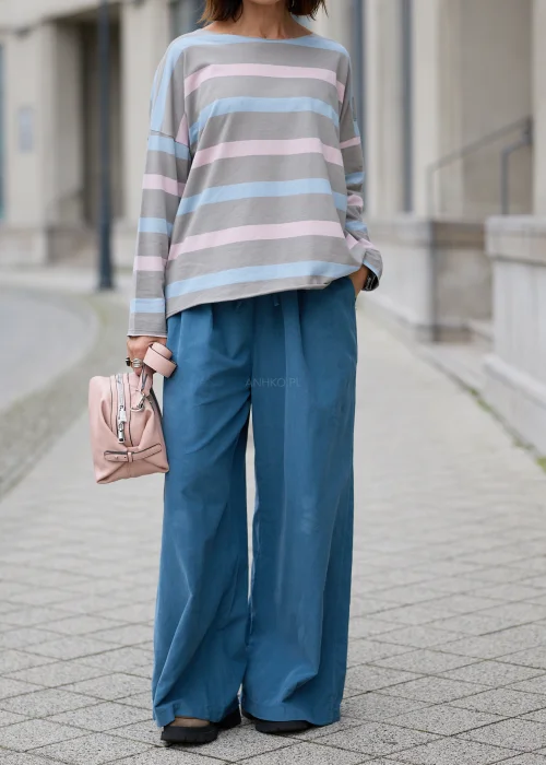 Spodnie Sztruksowe Bresco Niebieskie