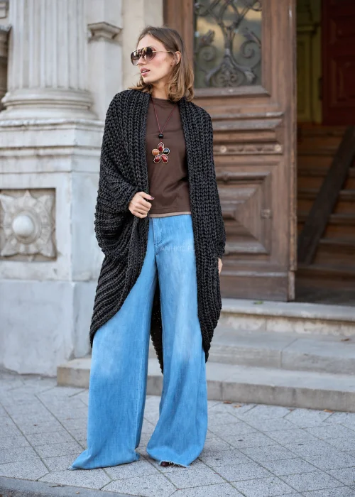 Kardigan Veylora Knit Czarny 