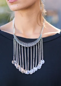 Naszyjnik Winslow w Kolorze Srebrnym