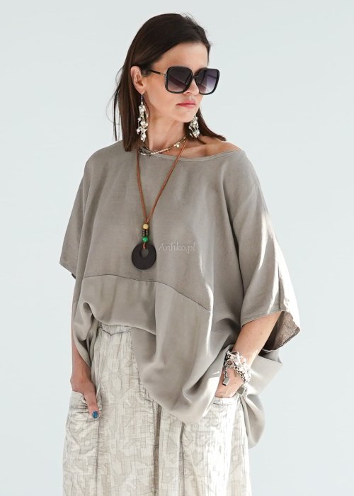 Bluzka oversize Tarent Taupe